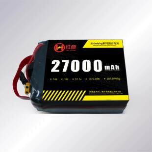 红点27000mAh 14s锂电池51.1V大容量330Wh固态电池