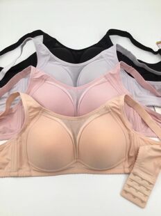 2件包邮逸兰儿文胸3071无钢圈简约抹胸式内衣调整型大码舒适胸罩