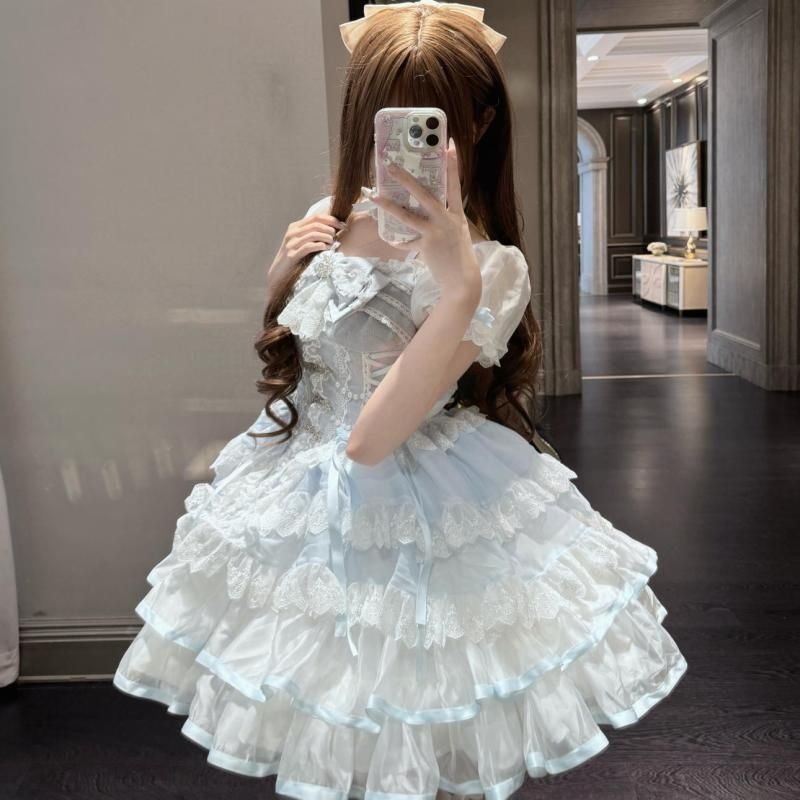 Lolita夏季短袖连衣裙蛋糕