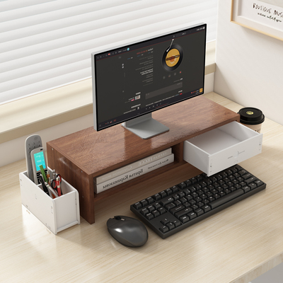 办公桌收纳置物架桌面电脑增高架