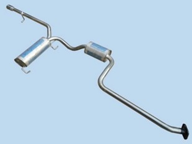 适用于福特嘉年华连体不锈钢消音器消声器嘉年华分体排气管专用