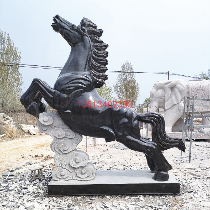 汉白玉大型公园马骏马