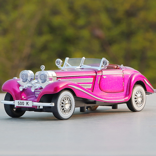 敞篷大奔500K怀旧复古老爷车合金汽车模型仿真玩具车收藏摆件儿童