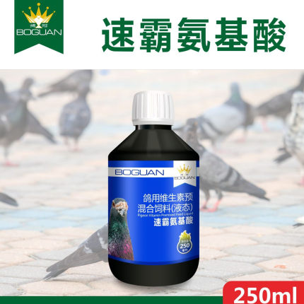 搏冠速霸氨基酸250ml 信鸽用品赛鸽比赛乳酸能量营养鸽子日常护理