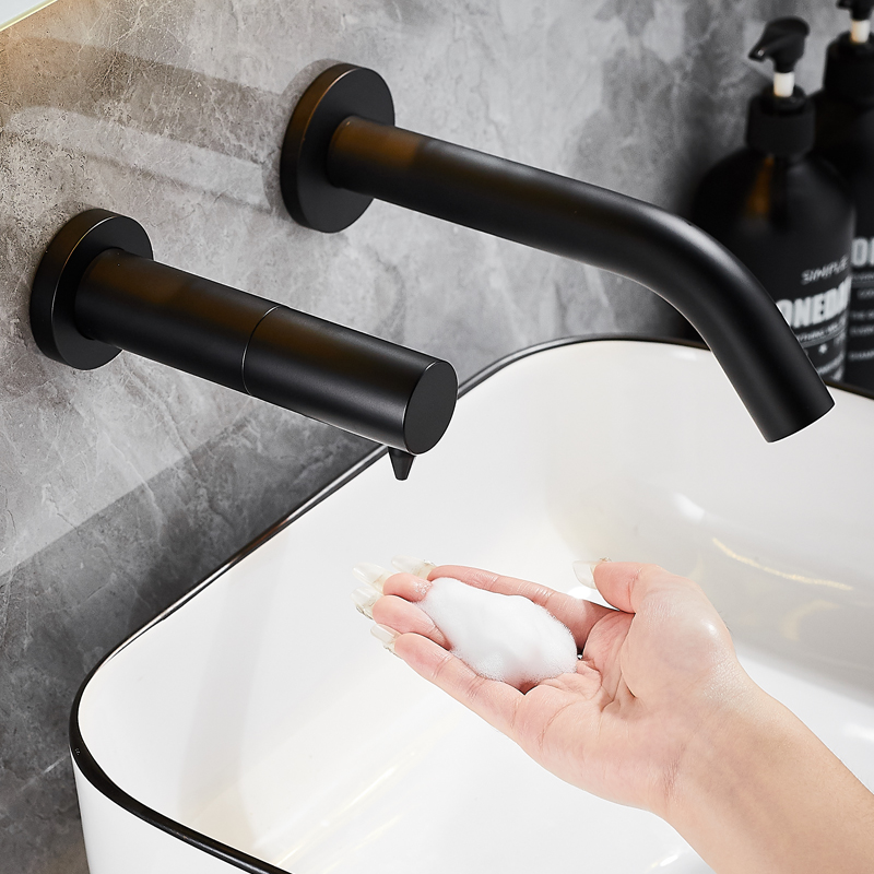 隐藏式暗藏感应皂液器泡沫商用