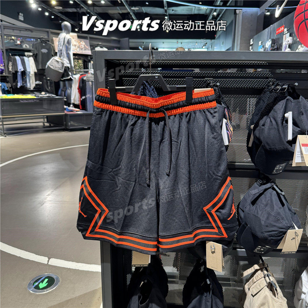 JORDAN耐克短裤男黑2025篮球运动速干无内衬五分裤HF9911-011-010