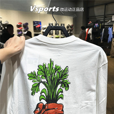 耐克卫衣男2026新款篮球运动宽松背圆领后印花长袖T恤 IH4134-100