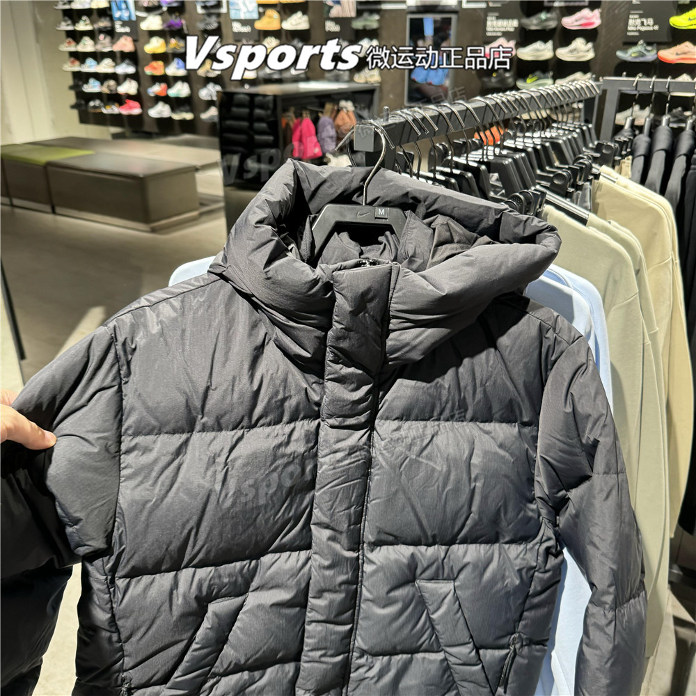 正品jordan耐克长款羽绒服男2025运动篮球加厚防风外套FV7270-010