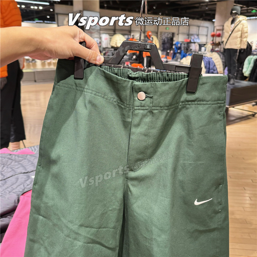 专柜正品耐克运动长裤女子2026春季宽松休闲阔腿九分工装裤HV2087