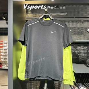 NIKE耐克t恤男2026夏季新款跑步训练速干圆领短袖 IF2083-010-100