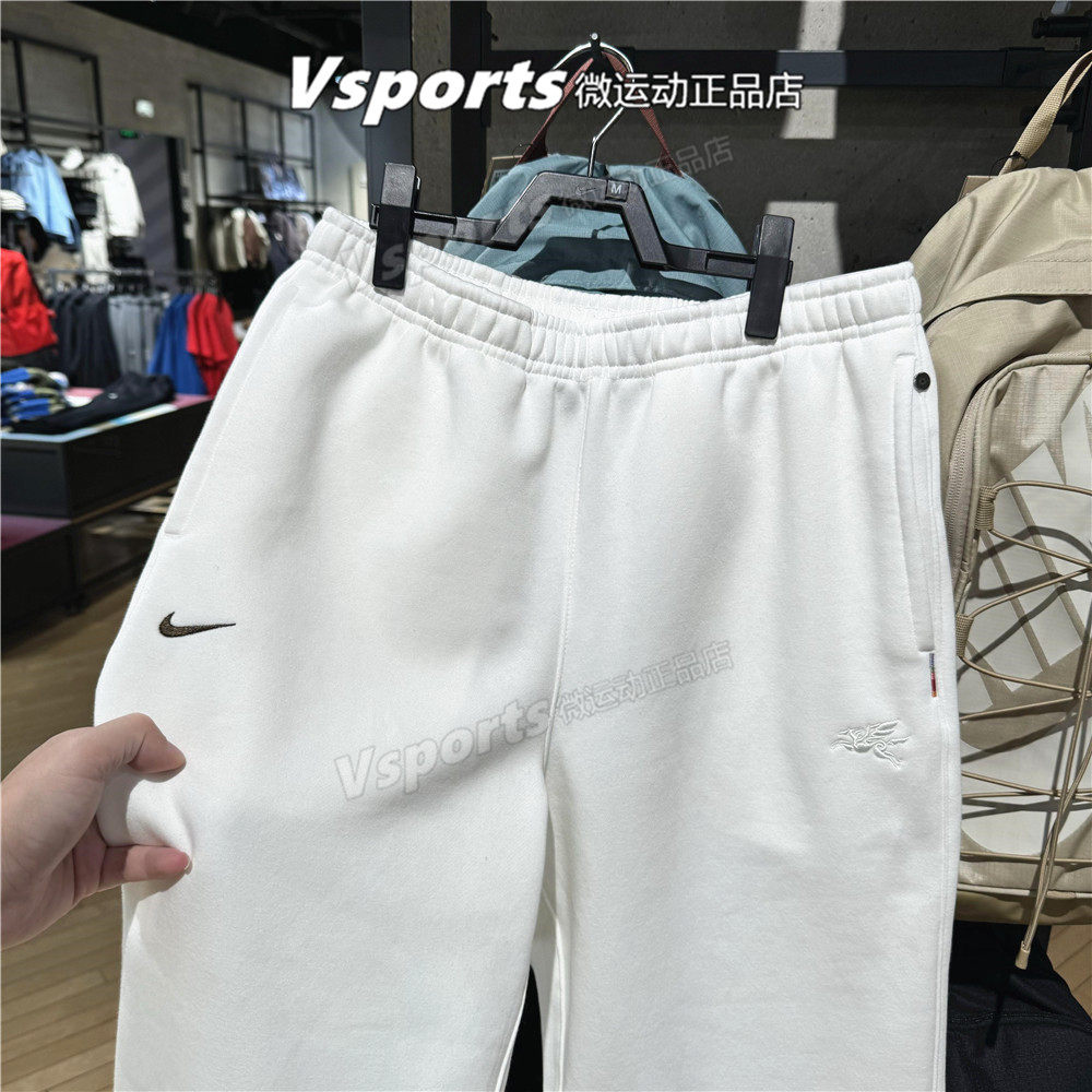 正品耐克裤子男CNY新款2026新年款宽松加绒直筒运动裤长裤 IQ3709
