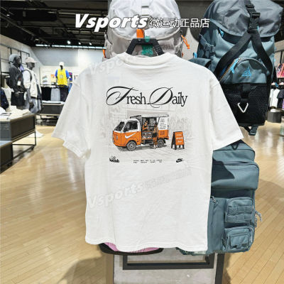 正品耐克t恤男2026运动生活宽松印花纯棉短袖 IH1158-229-486-100