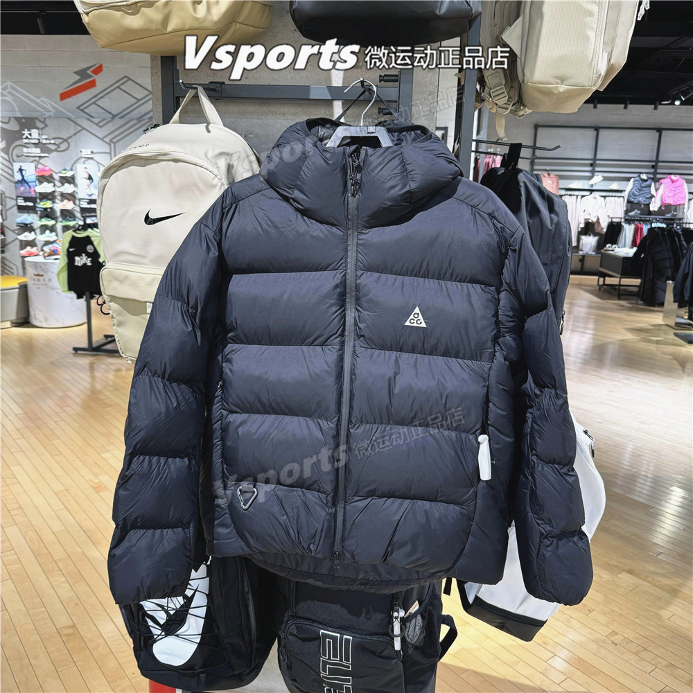 正品耐克ACG棉衣外套男子2025连帽棉服面包服夹克 FV8911-010-104