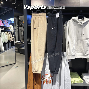 正品耐克运动裤女裤秋冬季加绒宽松收口长裤DD5111 DV7097 FZ6388