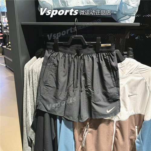 正品耐克短裤男子2025夏季新款跑步运动速干五分裤DM4742-718-010