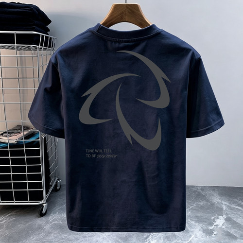 奥特莱斯~香港尾货专柜折扣夏季复古休闲运动男装印花短袖t恤潮流