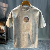 专柜清仓捡漏男士 宽松百搭个性 短袖 夏季 ins T恤2026新款 奥特莱斯