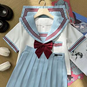 jk制服原创正版基础动漫水手服三本校服学院风学生班服多巴胺套装