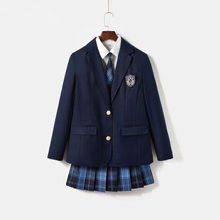 原创正版jk两粒扣西装日系基础款全套秋冬JK制服小西装女外校供感