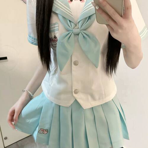 欧咪兔原创jk正版制服女萌款幼稚园可爱学院水手服日系短袖套装