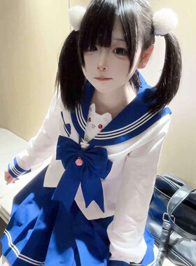 【叮当喵】甜嗑jk制服裙水手服显白显瘦收腰正版原创学院风套装
