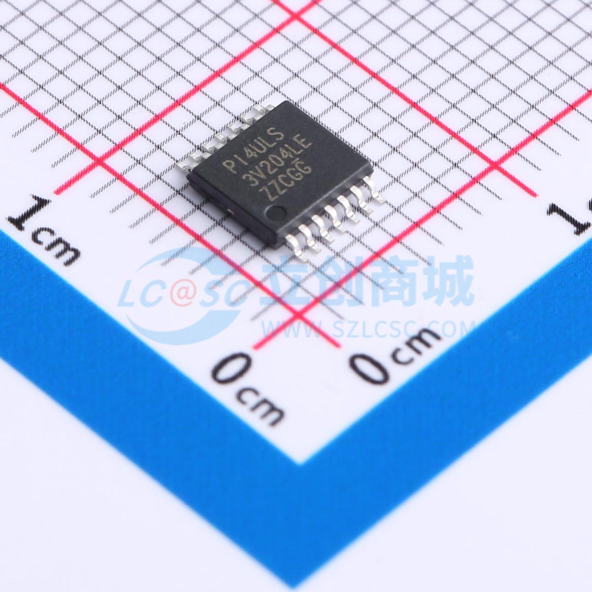 PI4ULS3V204ZBEX QFN-14-EP(3.5x3.5) 转换器/电平移位器 全新原