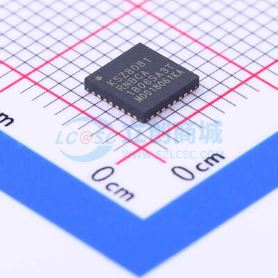KSZ8081RNBCA-TR QFN-32-EP(5x5) 以太网收发器 全新原装 元器件B