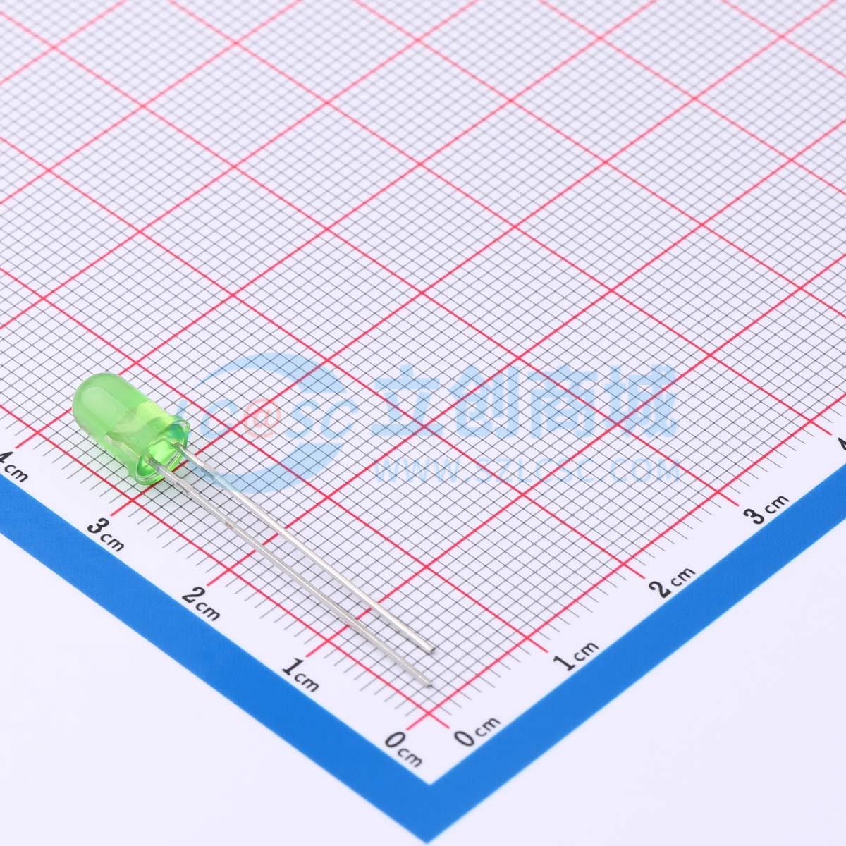 1383SYGD/S530-E2 插件,D=5mm 发光二极管/LED 亿光全新原装 元器