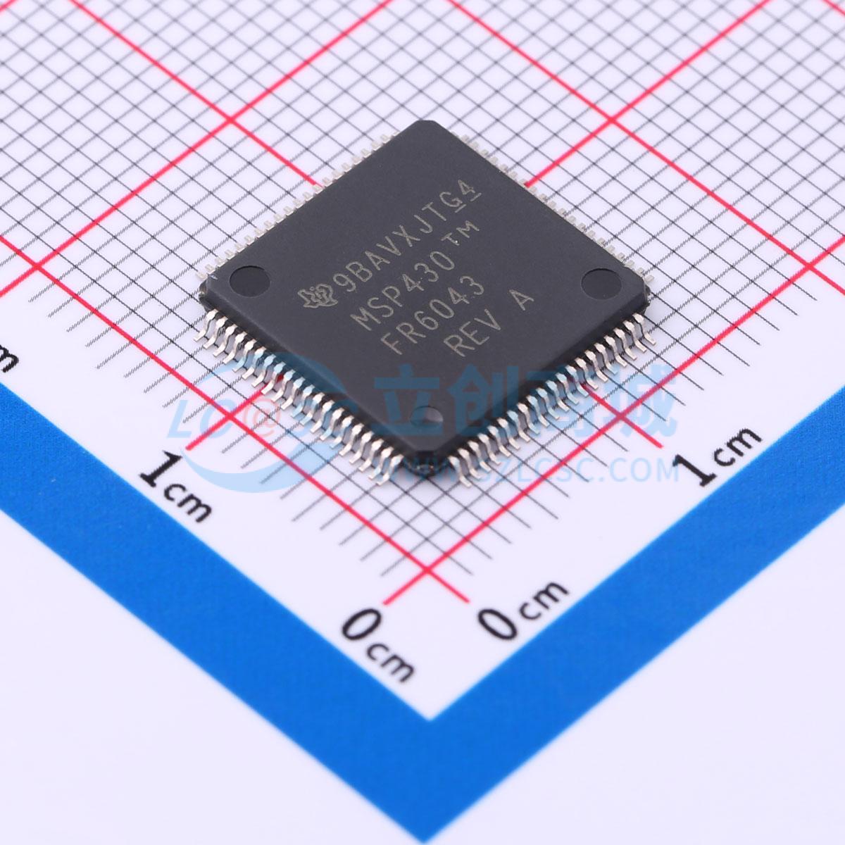 MSP430FR6043IPN LQFP-80(12x12) 单片机(MCU/MPU/SOC)TI (德州仪