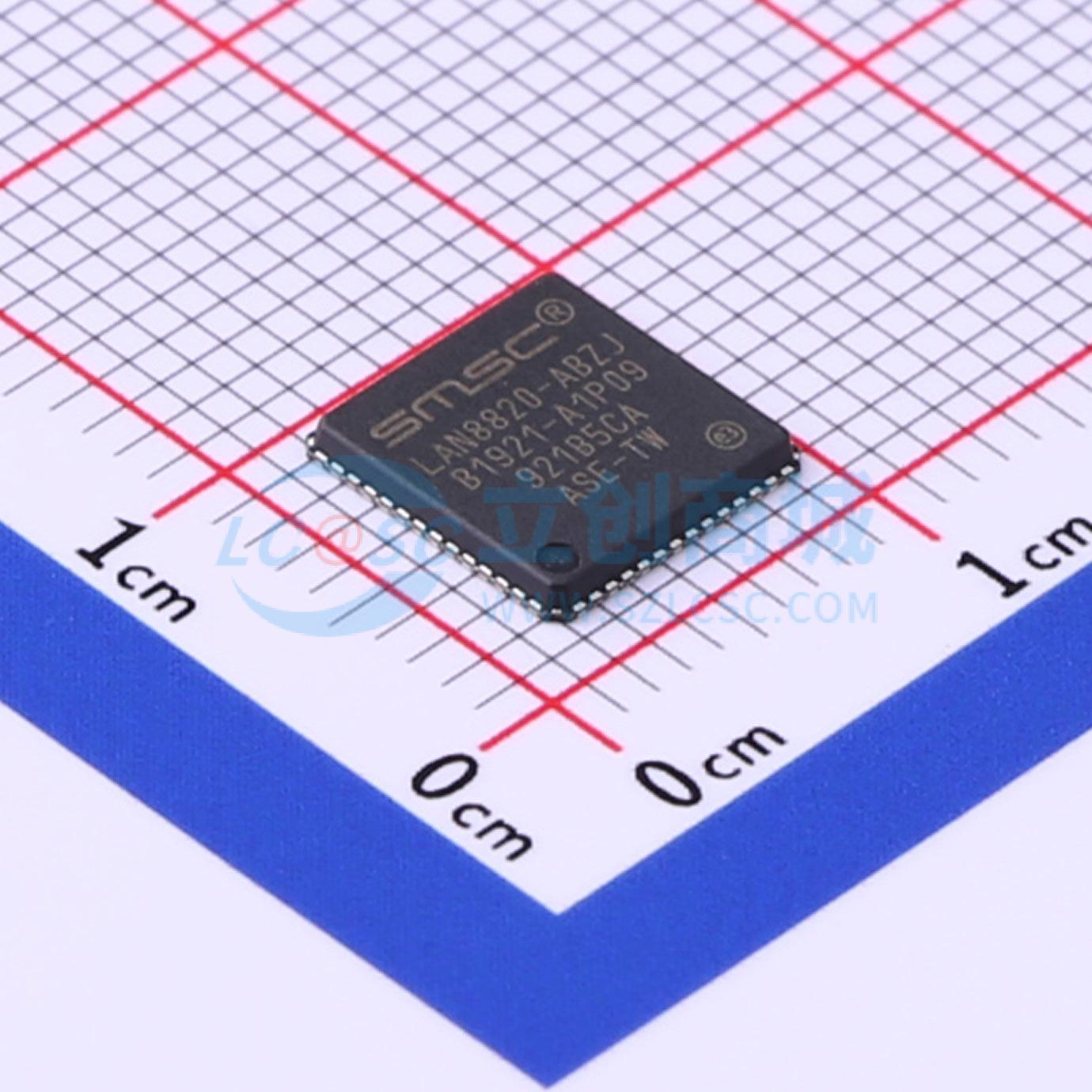 LAN8820-ABZJ QFN-56-EP(8x8) 以太网收发器 全新原装 元器件BOM