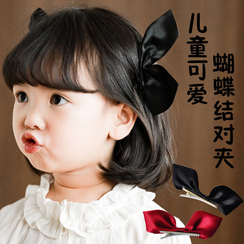 小女生发夹头饰卡女童蝴蝶结洋气