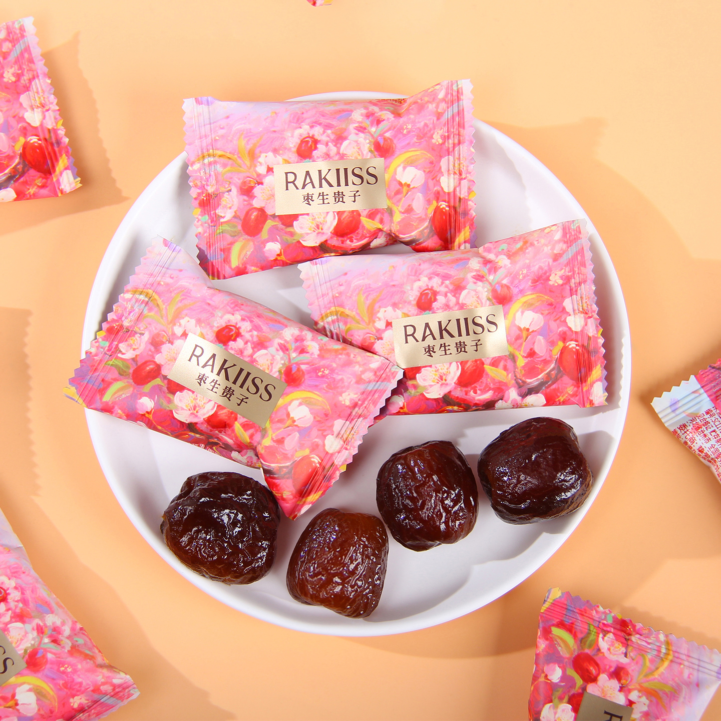 拉斐之吻喜枣相伴枣生贵子结婚喜糖喜枣婚礼糖果散装批发休闲零食