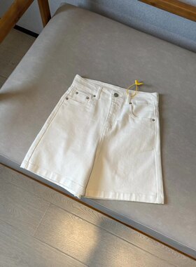 女装26夏季新款女士白色牛仔短裤休闲百搭显瘦宽松韩版裤子