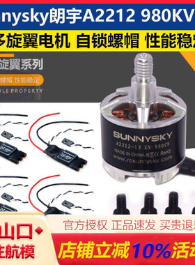Sunnysky朗宇郎宇A2212 980KV无刷电机马达CW CCW 自锁 桨正反牙