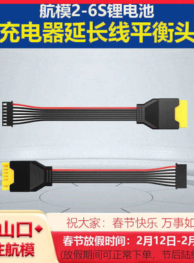 锂电池充电器平衡头延长线 2-6SHOTA D6pro Q6 M8 M6/SpeedyBee