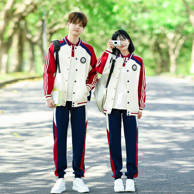 2024出货中 实拍#情侣装秋冬季卫衣外套套装学生班服运动