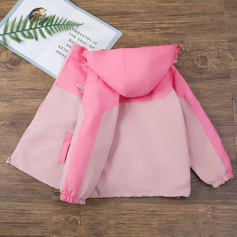 女童外套春秋2023新款风衣洋气中大童儿童上衣洋气冲锋衣女孩秋装