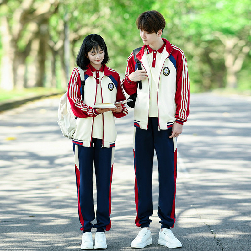 2024出货中 实拍#情侣装秋冬季卫衣外套套装学生班服运动