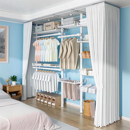 简易衣柜带防尘帘终身质保！