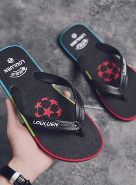 夏季橡胶人字拖男款潮流夹脚休闲拖鞋men slippers凉拖鞋外穿
