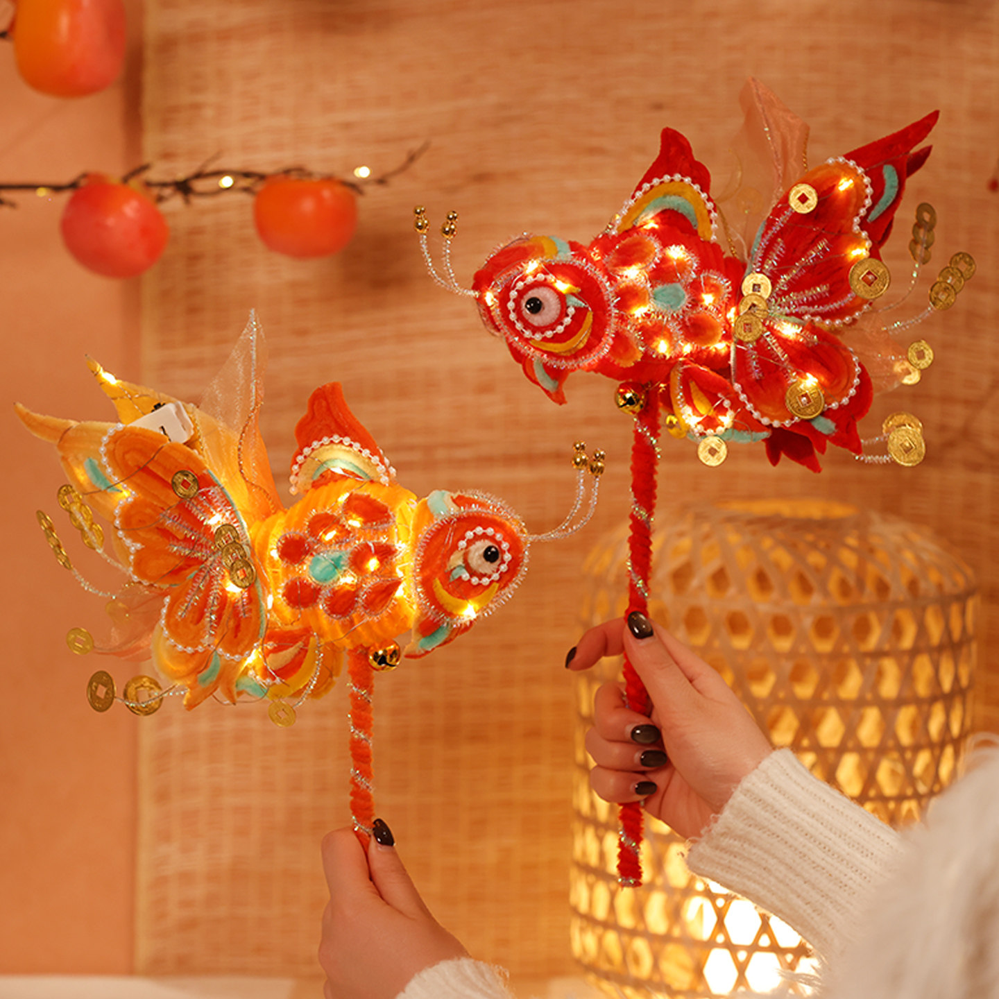 扭扭棒鱼灯新年锦鲤鱼灯儿童玩具灯笼手工diy材料包春节礼物花灯,玩具/童车/益智/积木/模型,其他手工制作,淘宝优惠券,粉丝福利购,淘宝优惠卷