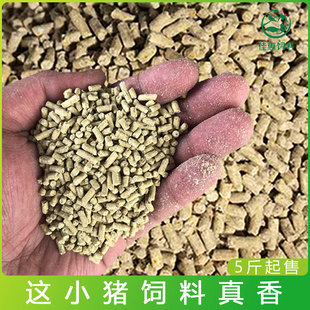 小猪饲料 猪饲料猪场用小香猪宠物猪开口料颗粒乳猪料兽用80斤