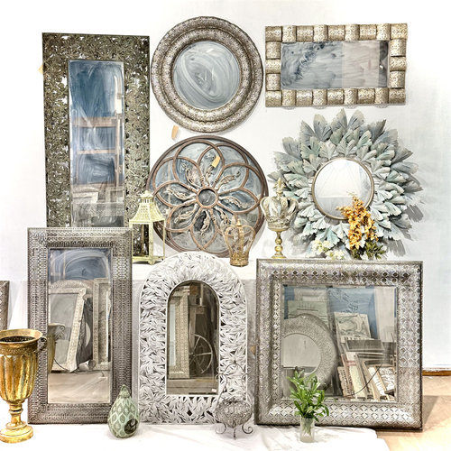 做旧铁艺装饰镜子化妆镜梳妆镜