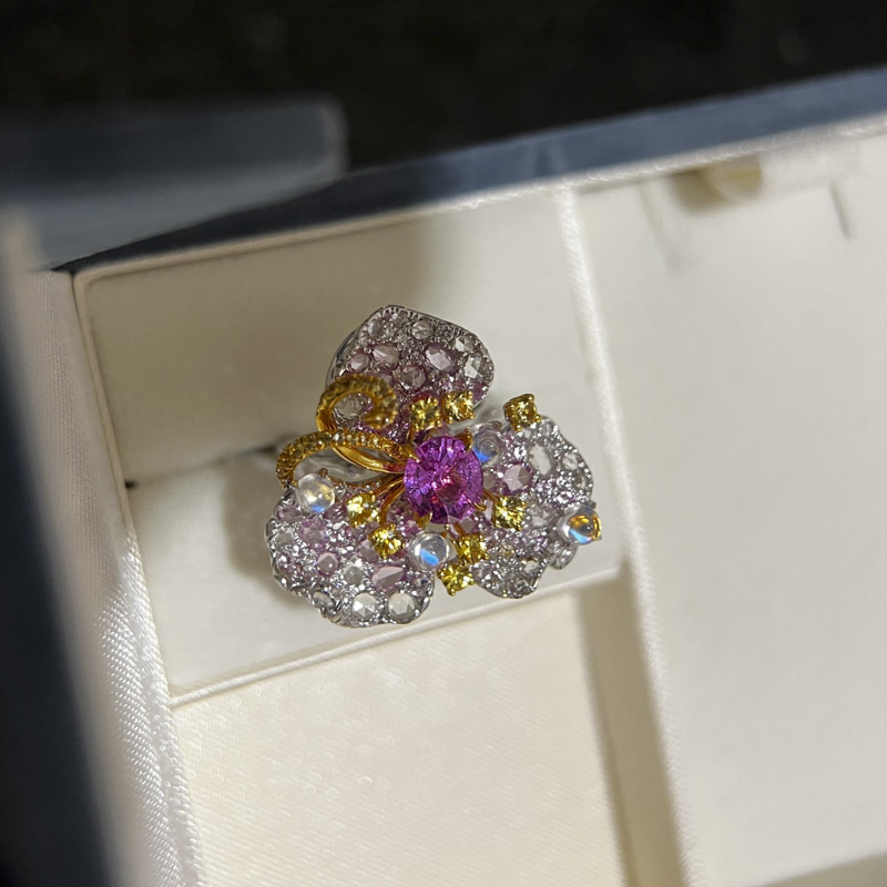 艺术高珠戒指两用款孤品设计设款