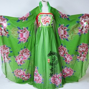 李玉刚古装演出服反串贵妃醉酒飞天仙女长绸舞蹈服2023新款大摆裙