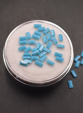 蜡镶石绿松石长方形裸石