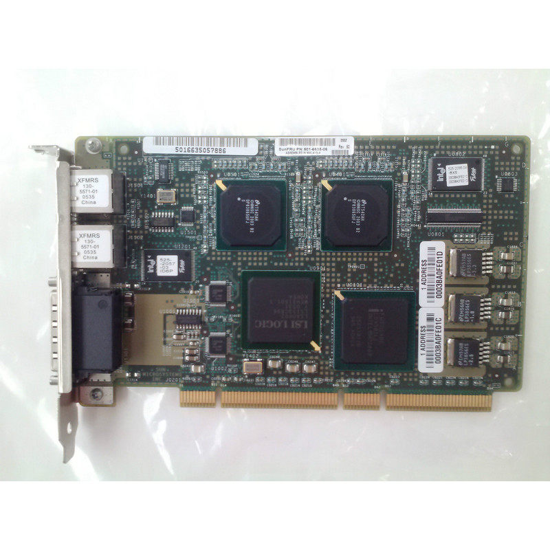 Sun Microsystems 501-6635-06 双千兆以太网 SCSI 网络适配器卡