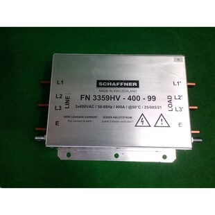 高电流三相 EMC SCHAFFNER 过滤器 400 EMI 二手 FN3359HV