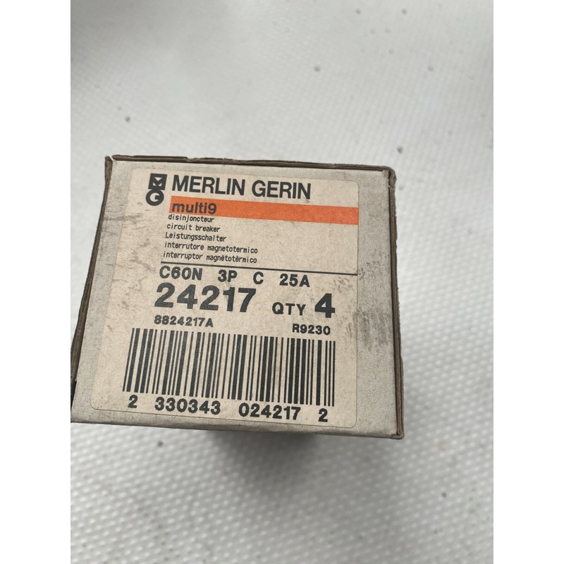 4pc x Merlin Gerin 24217 Schneider Multi 9 C60N - disjoncteu