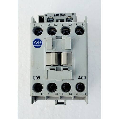 ALLEN-BRADLEY 100-C09 400 CONTACTOR 460V @ 5 HP 120 VOLT COI